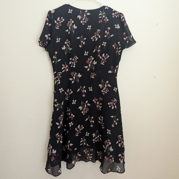 Madewell Black Floral Mini Dress - Picture 3 of 7